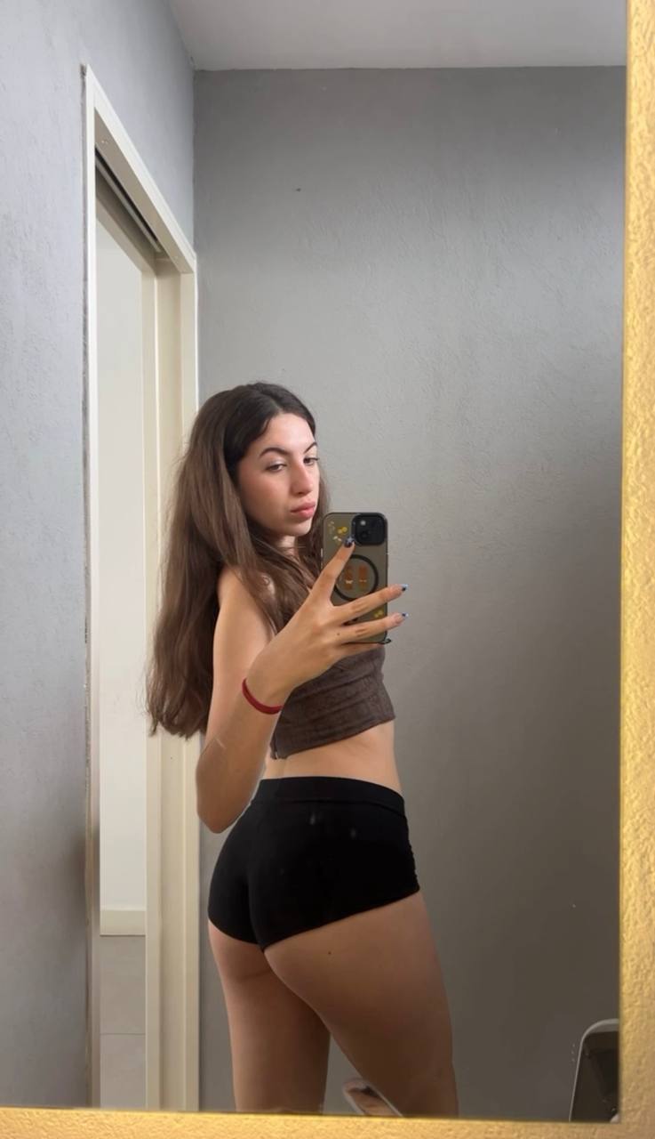 Amber in her underwear in Vancouver