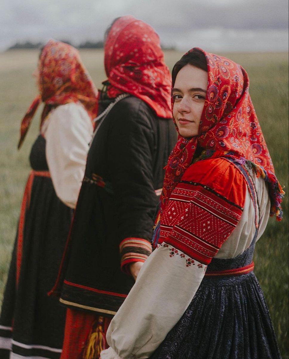 Women in Slavic costumes in Vancouver