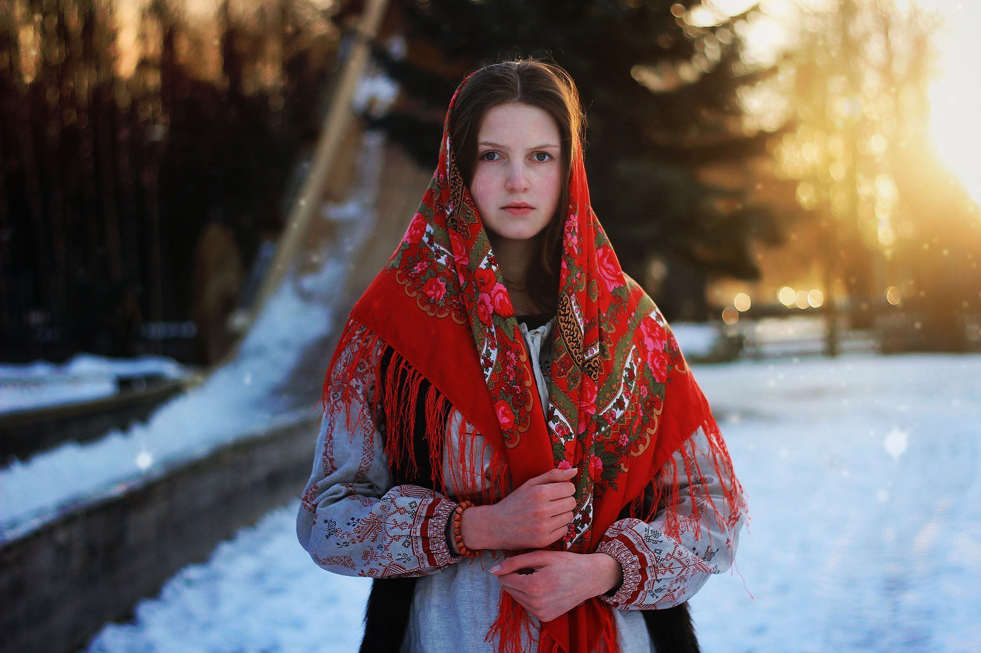 Girls in Slavic costumes in Vancouver