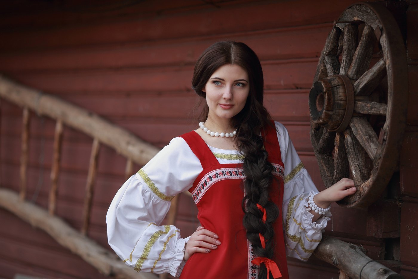 Girls in Slavic costumes in Vancouver