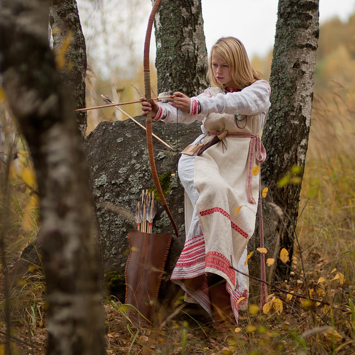 Sexy photo Girls in Slavic costumes in Vancouver